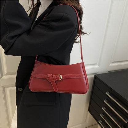 Classic Buckle Shoulder Bag