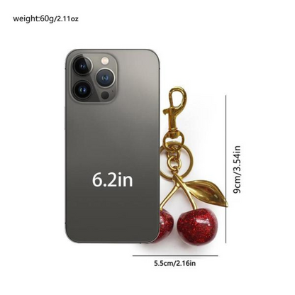 Gold Cherry Charm