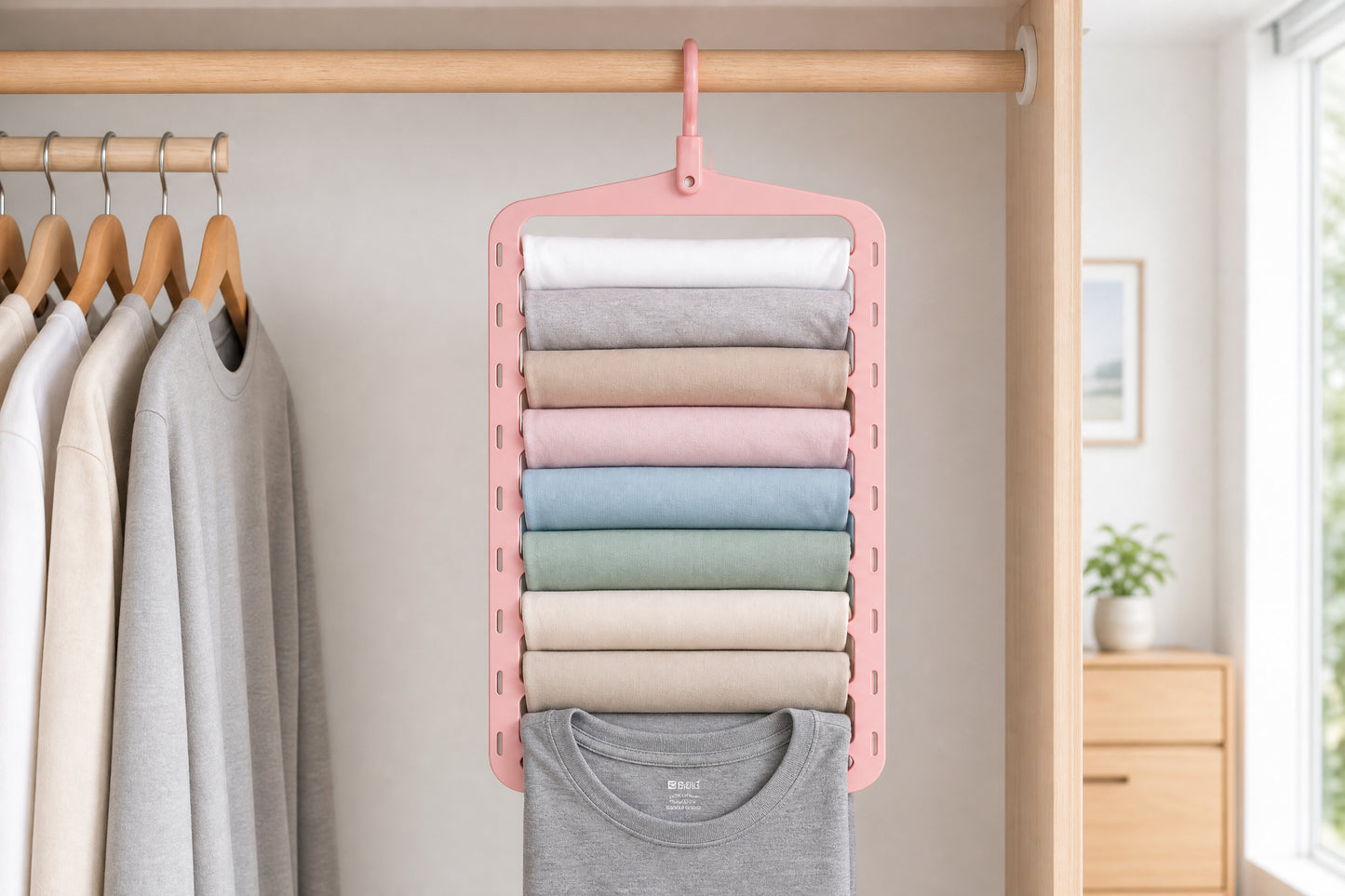 Ginza Smart Hangers space saving closet organiser