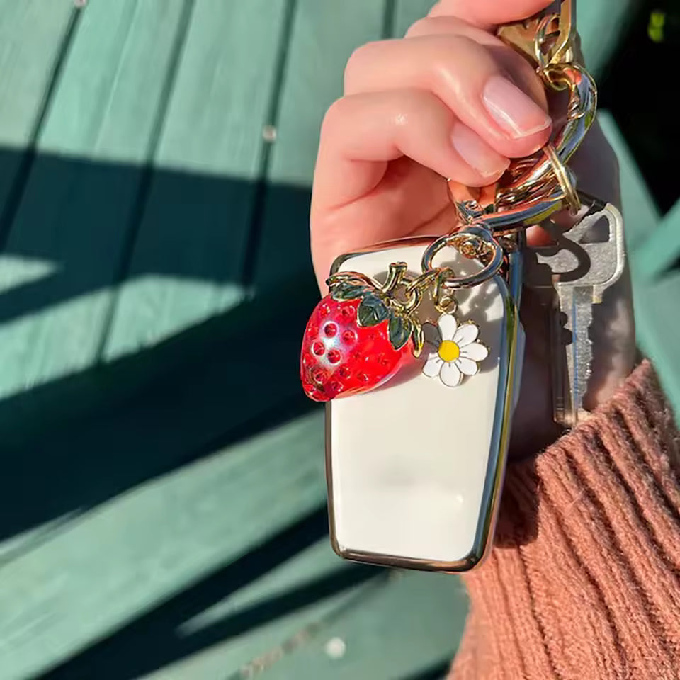 Strawberry & Daisy Charm